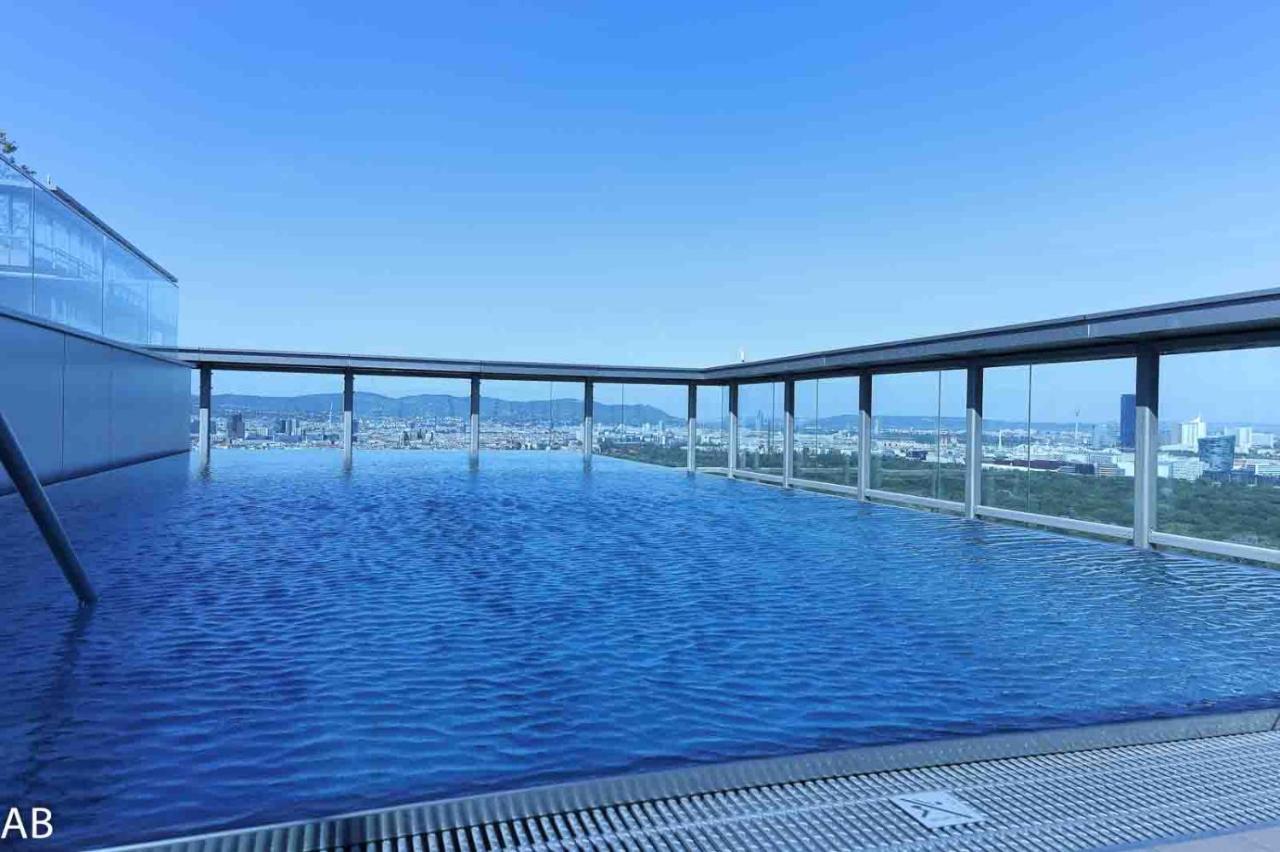 Superior Apartment & Rooftop Pool Wien Exterior foto
